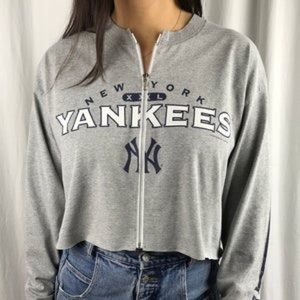 Long Sleeve Zip Down crop top